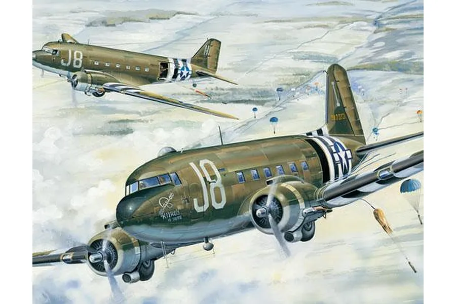 Trumpeter 1/48 C-47 A Skytrain Transport Aircraft Scaled Plastic Model Kit image 26249