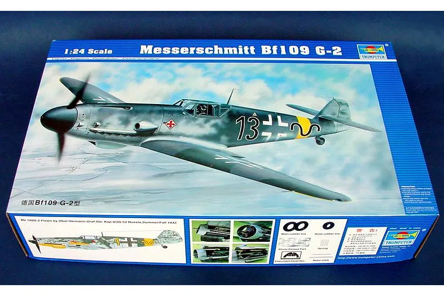 Trumpeter 1/24 Messerschmitt Bf109 G-2 Fighter Bomber Scaled Plastic Model Kit image 26268