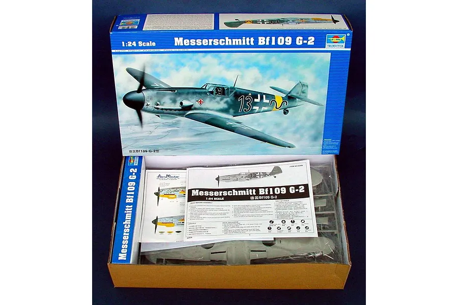 Trumpeter 1/24 Messerschmitt Bf109 G-2 Fighter Bomber Scaled Plastic Model Kit image 26269