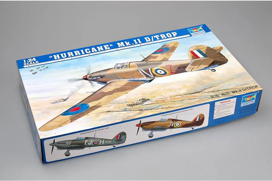 Trumpeter 1/24 Hurricane Mk.II D/Trop Fighter Scaled Plastic Model Kit image 26462