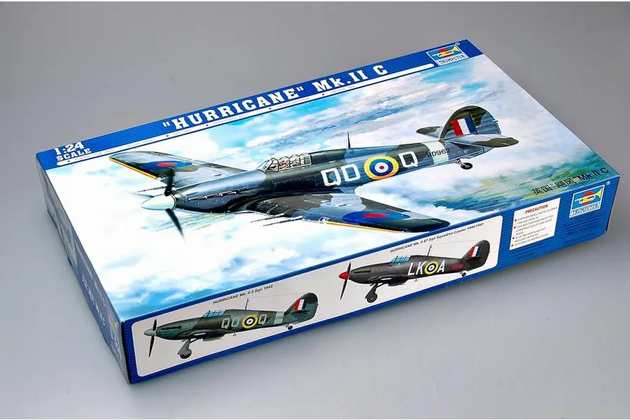 Trumpeter 1/24 Hurricane Mk.II C Fighter Scaled Plastic Model Kit image 26513