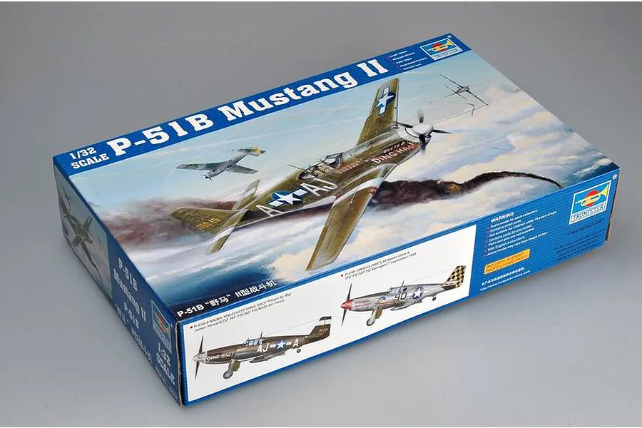 Trumpeter 1/32 P-51B Mustang II Fighter Scaled Plastic Model Kit image 26701