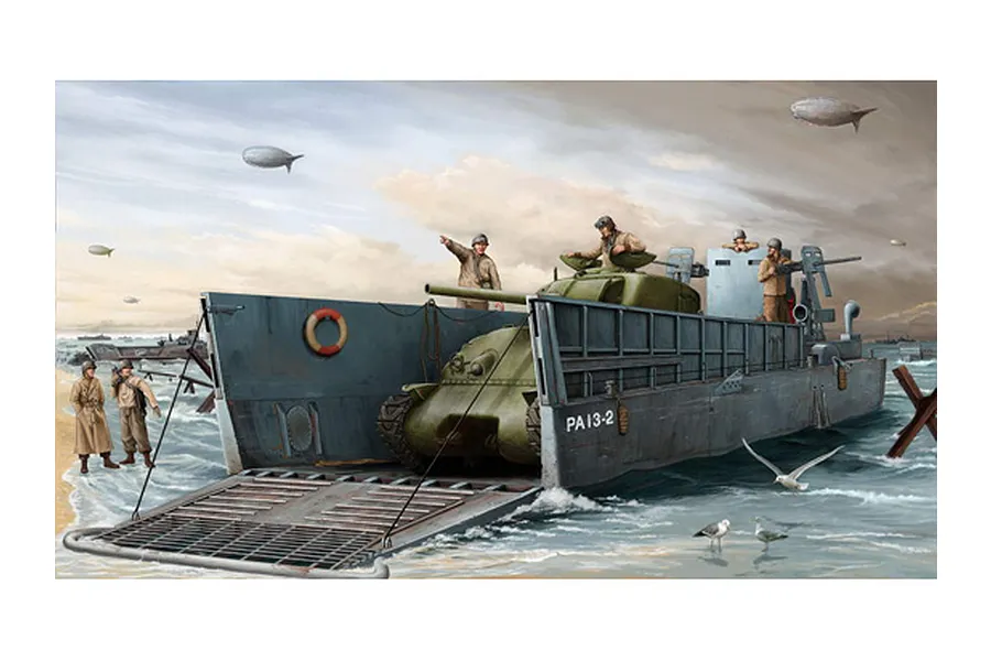 Trumpeter 1/35 USN WWII LCN 3 Vehicle Landing Craft Plastic Model Kit image 26759