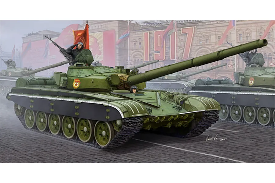 Trumpeter 1/35 Russian T-72b Main Battle Tank Scaled Plastic Model Kit image 2