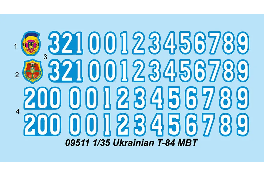 Trumpeter 1/35 Ukrainian T-84 Main Battle Tank Scaled Plastic Model Kit image 26887