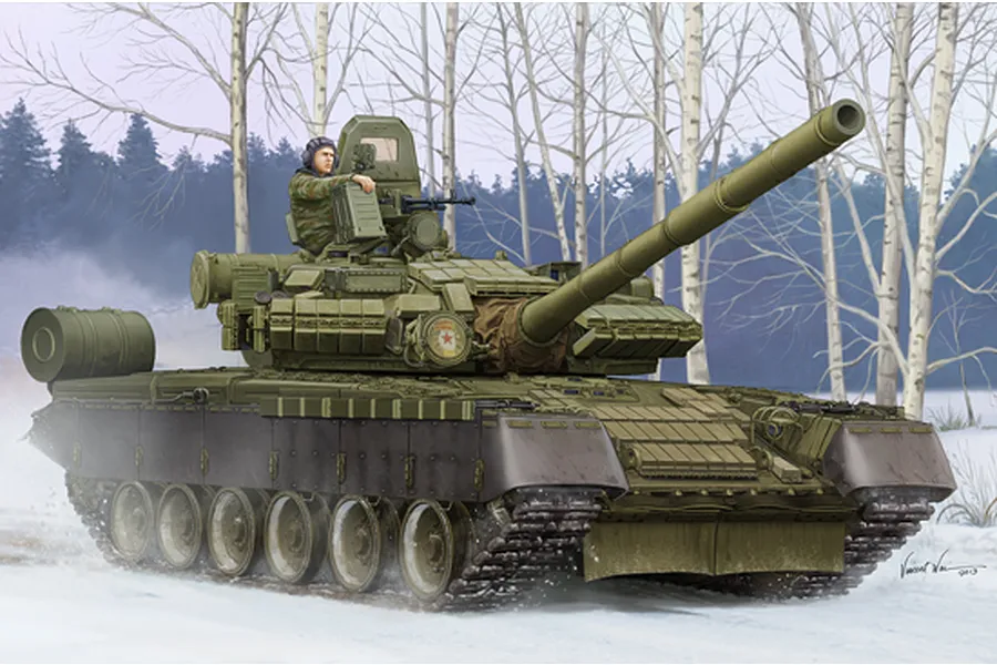 Trumpeter 1/35 Russian T-80BV Main Battle Tank Scaled Plastic Model Kit image 27095