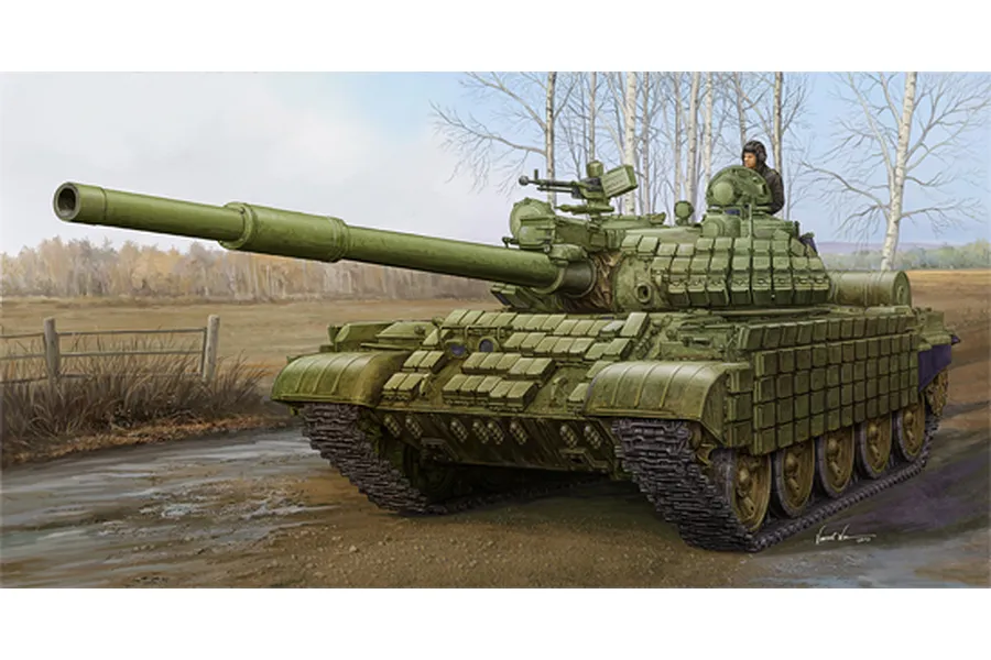 Trumpeter 1/35 Russian 1972 T-62 ERA Tank Scaled Plastic Model Kit image 27113