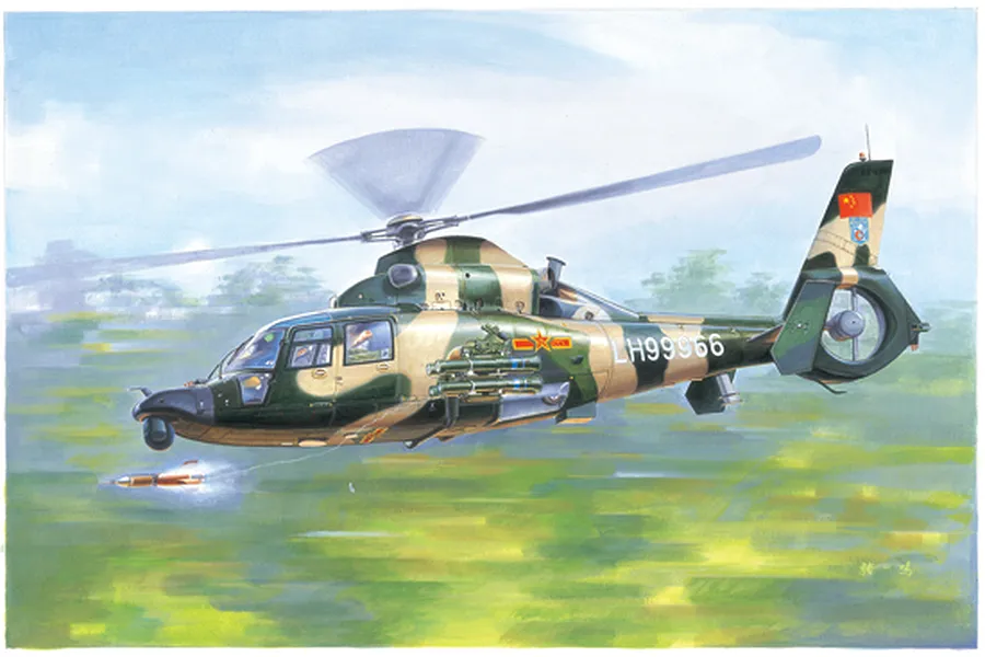 Trumpeter 1/35 Chinese Z-9WA Helicopter Scaled Plastic Model Kit image 27158