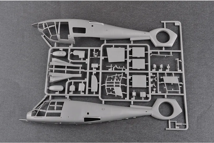 Trumpeter 1/35 US Coast Guard HH-65C Dolphin Helicopter Scaled Plastic Model Kit image 27396