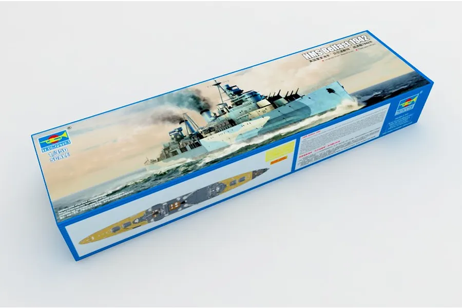 Trumpeter 1/350 HMS Belfast 1942 Light Cruiser Plastic Model Kit image 27454