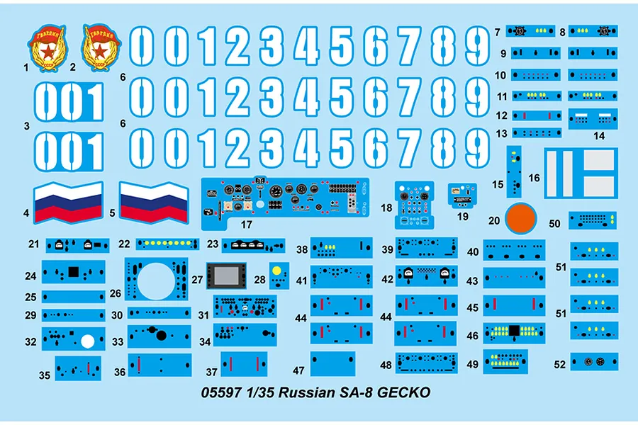 Trumpeter 1/35 Russian SA-8 GECKO SAM Vehicle Scaled Plastic Model Kit image 27552