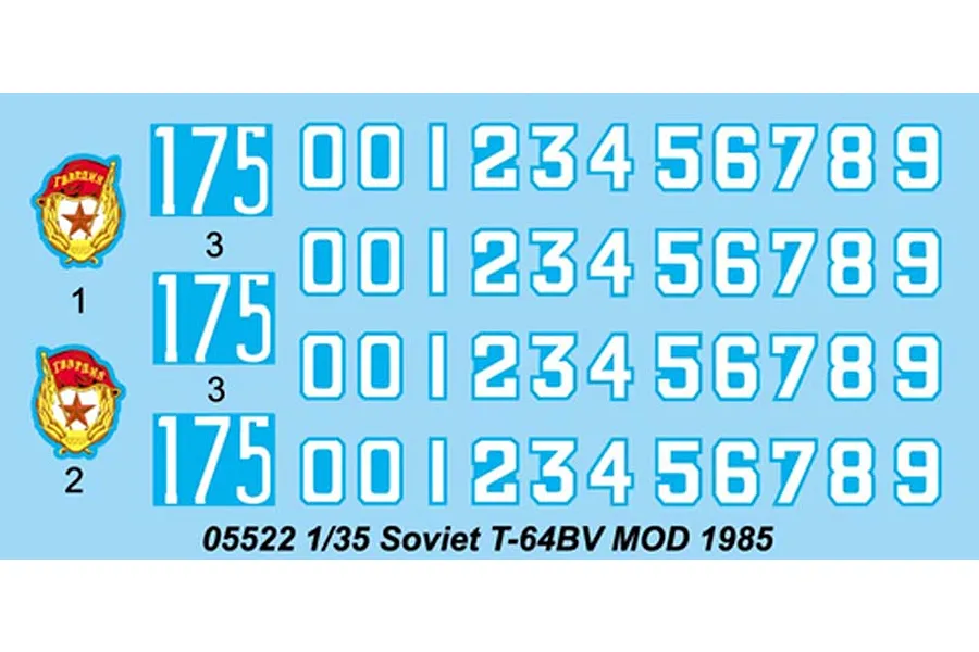 Trumpeter 1/35 Soviet 1985 T-64BV Tank Scaled Plastic Model Kit image 27701