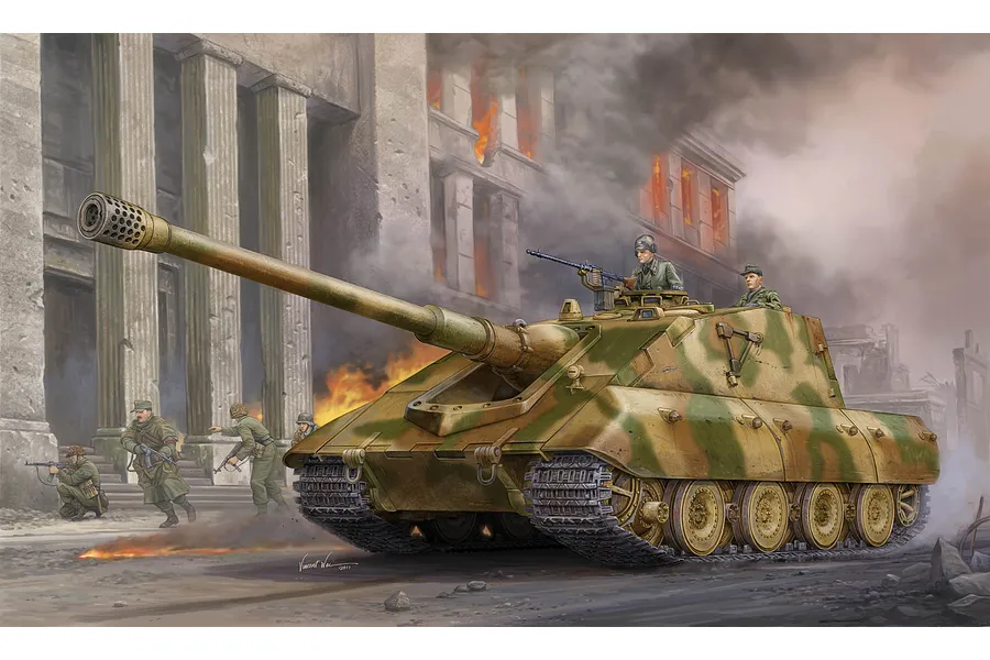 Trumpeter 1/35 German Jagdpanzer E-100 Self-Propelled Gun Scaled Plastic Model Kit image 27773