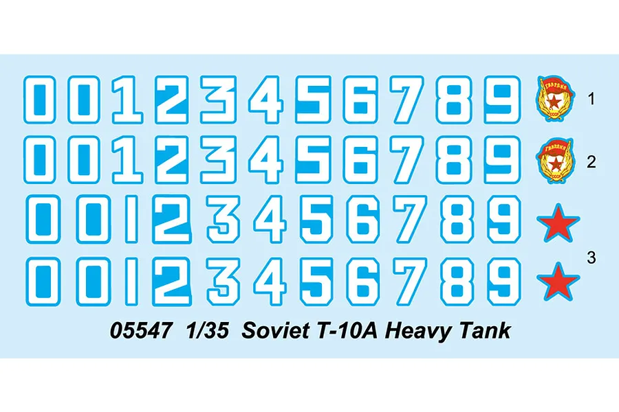 Trumpeter 1/35 Soviet T-10A Heavy Tank Scaled Plastic Model Kit image 27816