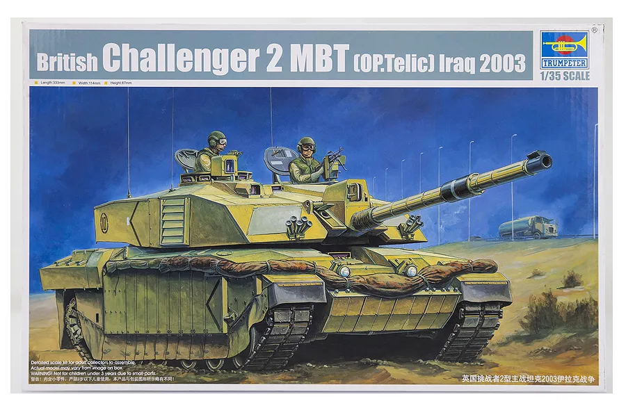 Trumpeter 1/35 British Challenger 2 (Iraq 2003) Main Battle Tank Scaled Plastic Model Kit image 27831