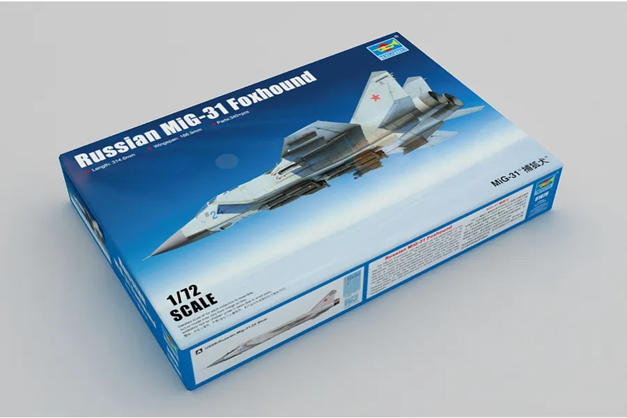 Trumpeter 1/72 Russian MiG-31 Foxhound Fighter Jet Scaled Plastic Model Kit image 27924