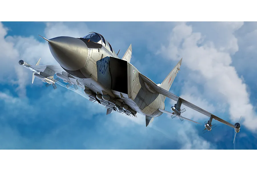 Trumpeter 1/72 Russian MiG-31M Foxhound Jet Scaled Plastic Model Kit image 27964