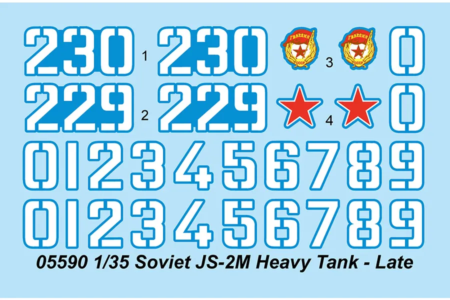 Trumpeter 1/35 Soviet JS-2M Heavy Tank Scaled Plastic Model Kit image 28039