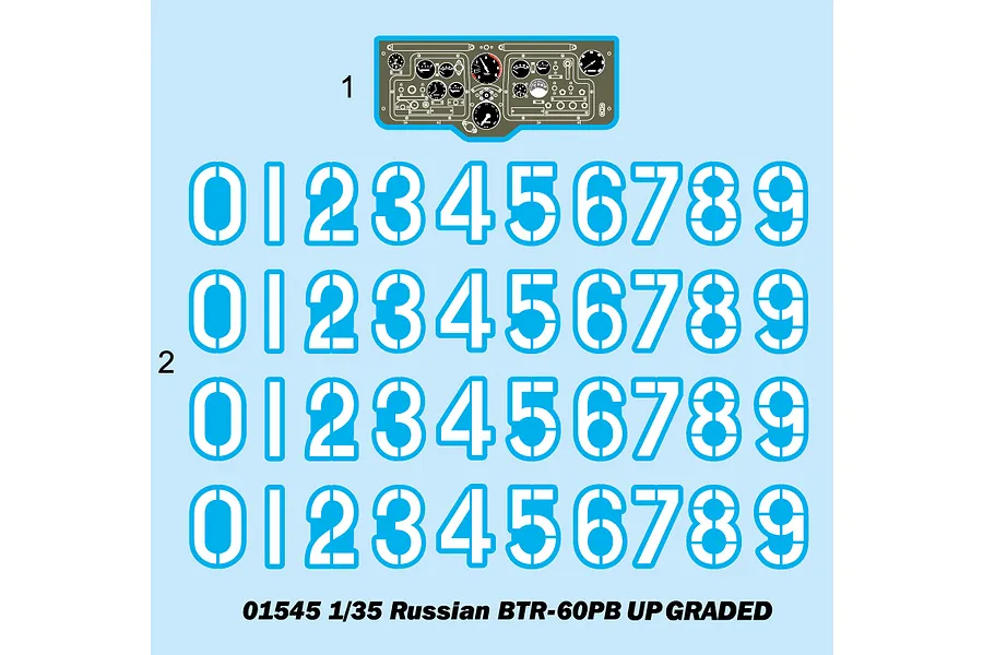 Trumpeter 1/35 Russian BTR-60PB Upgraded Armoured Personnel Carrier Vehicle Scaled Plastic Model Kit image 28185