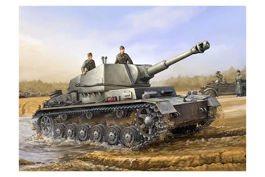 Trumpeter 1/35 German 10.5cm Geschutzwagen IVB (Sd.Kfz. 165/1) Tank Scaled Plastic Model Kit image 28271