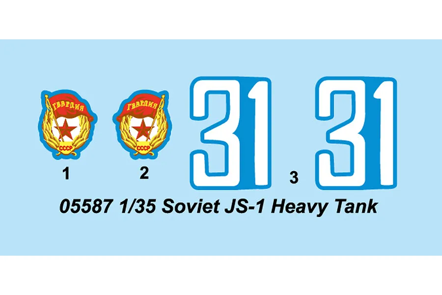 Trumpeter 1/35 Soviet JS-1 Heavy Tank Scaled Plastic Model Kit image 28280
