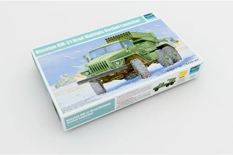 Trumpeter 1/35 Russian BM-21 Grad Multiple Rocket Launcher Truck Scaled Plastic Model Kit image 28412