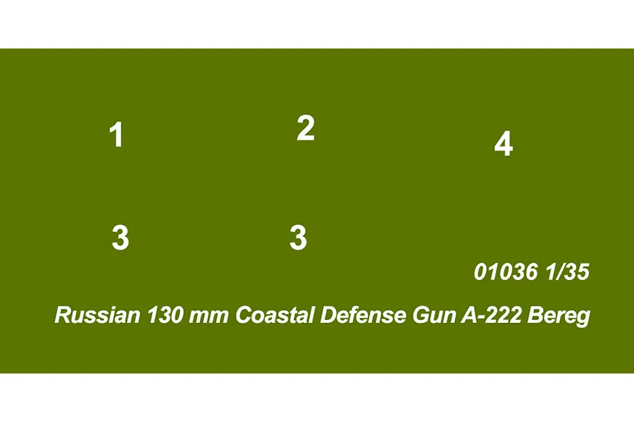 Trumpeter 1/35 Russian 130mm Coastal Defense Gun A-222 Bereg Artillery Truck Scaled Plastic Model Kit image 6