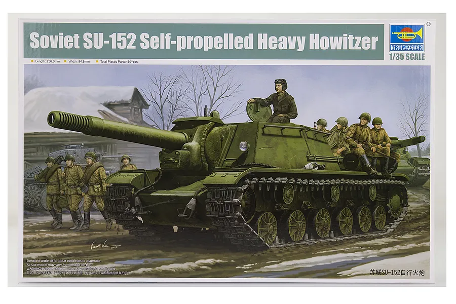 Trumpeter 1/35 Soviet SU-152 Heavy Self-Propelled Gun Scaled Plastic Model Kit image 1
