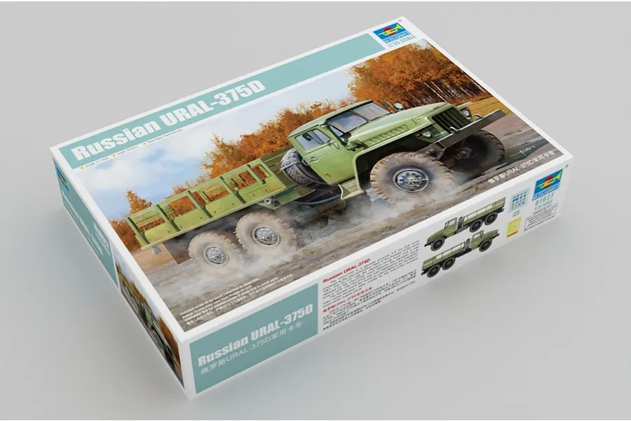 Trumpeter 1/35 Russian 4.5 Ton 6x6 URAL-375D Truck Scaled Plastic Model Kit image 28536