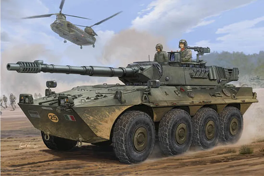 Trumpeter 1/35 B1 Centauro AFV (Early Version) Armoured Car Scaled Plastic Model Kit image 28565
