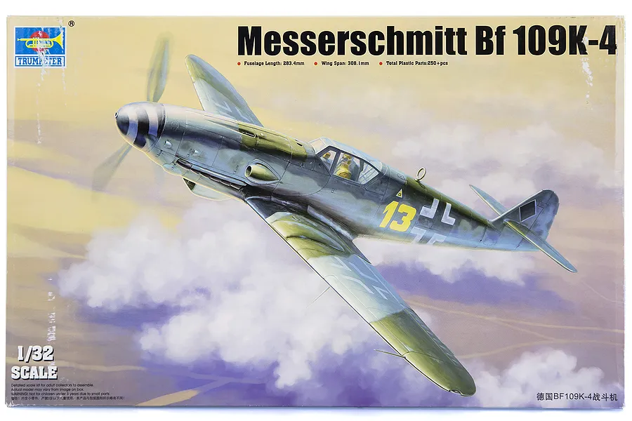 Trumpeter 1/32 Messerschmitt Bf 109K-4 Fighter Scaled Plastic Model Kit image 28621