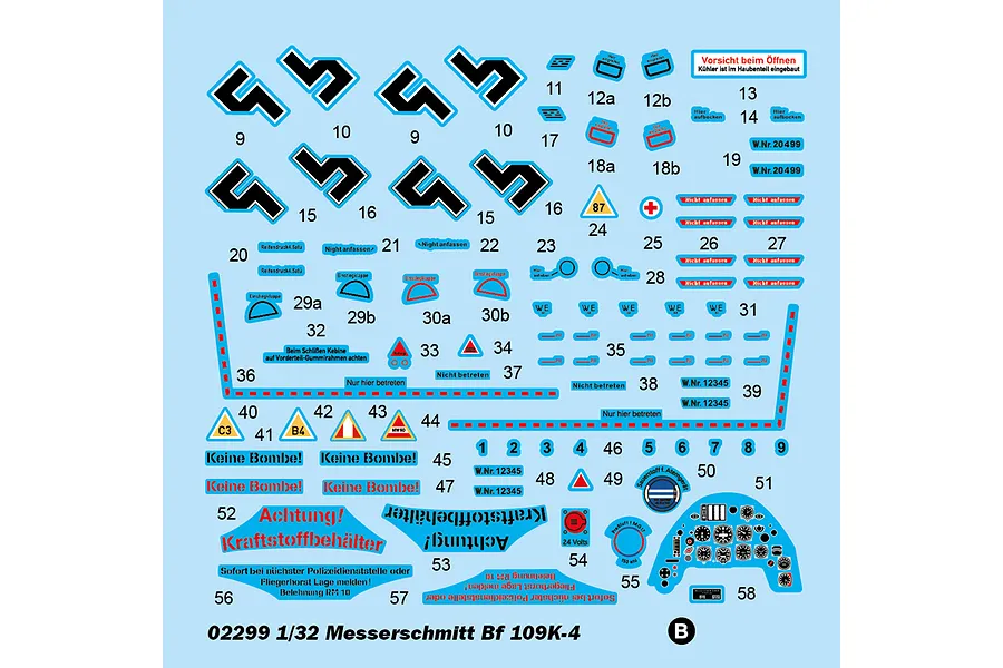 Trumpeter 1/32 Messerschmitt Bf 109K-4 Fighter Scaled Plastic Model Kit image 28633