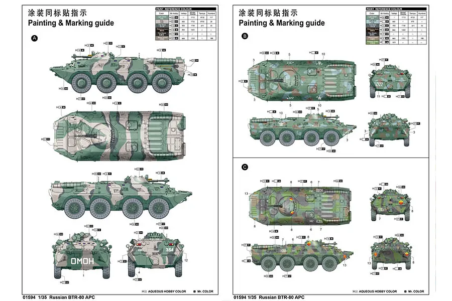Trumpeter 1/35 Russian BTR-80 Armoured Personnel Carrier Vehicle Scaled Plastic Model Kit image 6