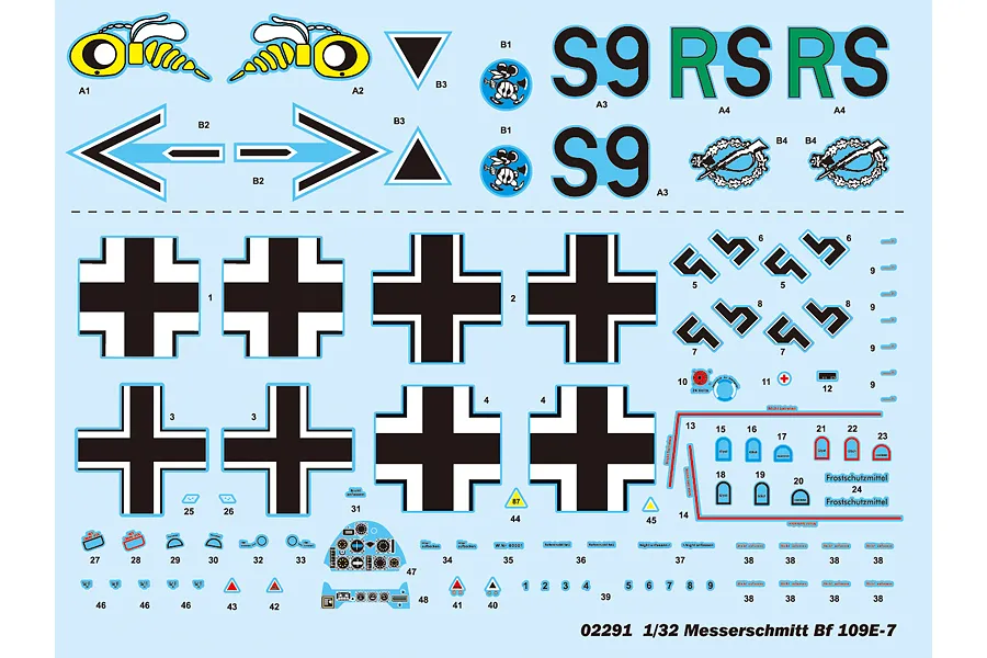 Trumpeter 1/32 Messerschmitt Bf 109E-7 Fighter Scaled Plastic Model Kit image 28735