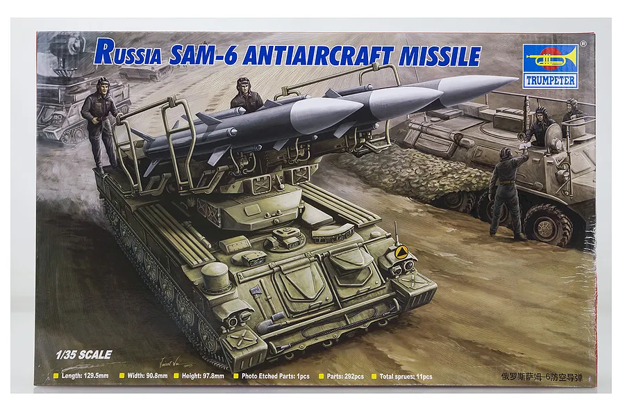 Trumpeter 1/35 Russian SAM-6 Anti-Aircraft Missile Scaled Plastic Model Kit image 28764