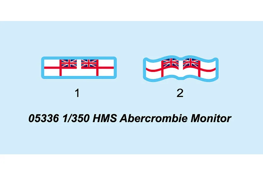 Trumpeter 1/350 HMS Abercrombie Monitor Battleship Plastic Model Kit image 28786