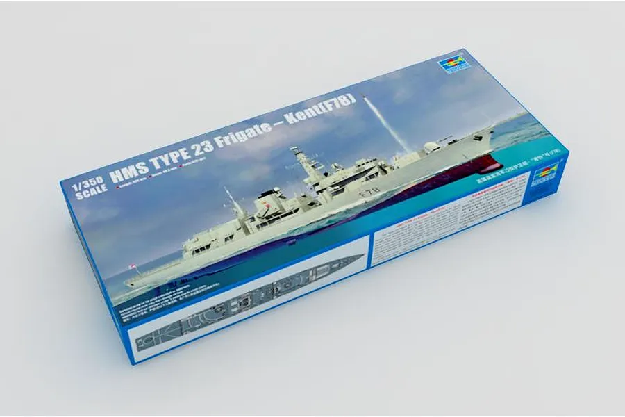 Trumpeter 1/350 HMS Kent (78) Type 23 Frigate Plastic Model Kit image 28866