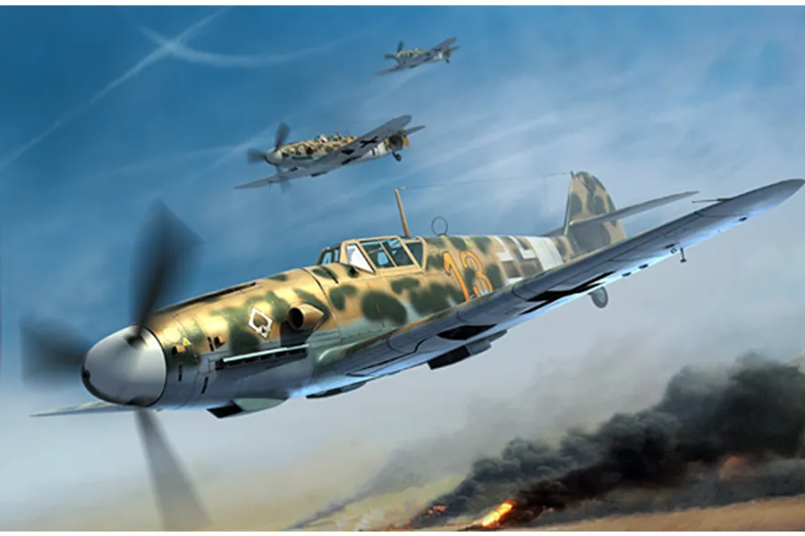 Trumpeter 1/32 Messerschmitt Bf 109G-2/Trop Fighter Scaled Plastic Model Kit image 28877