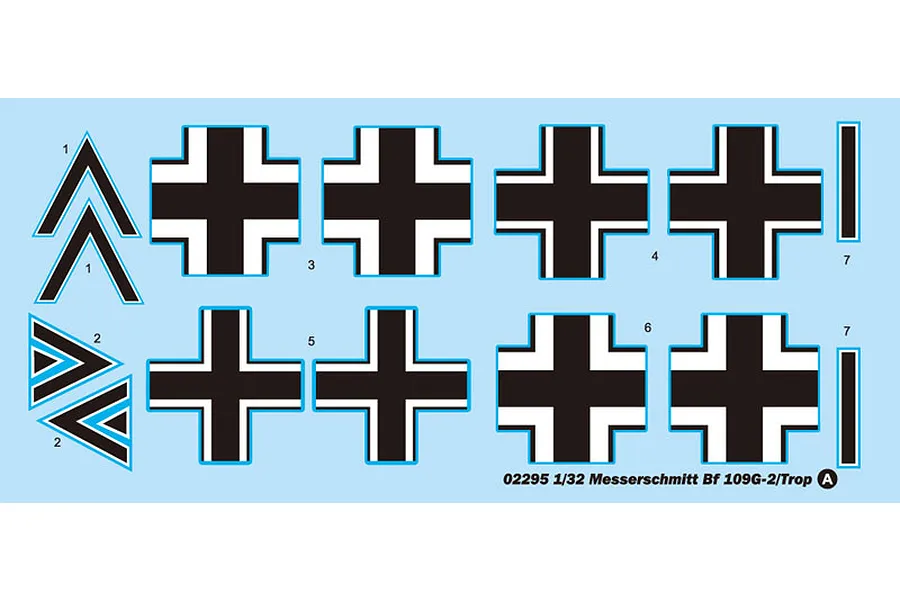 Trumpeter 1/32 Messerschmitt Bf 109G-2/Trop Fighter Scaled Plastic Model Kit image 28882