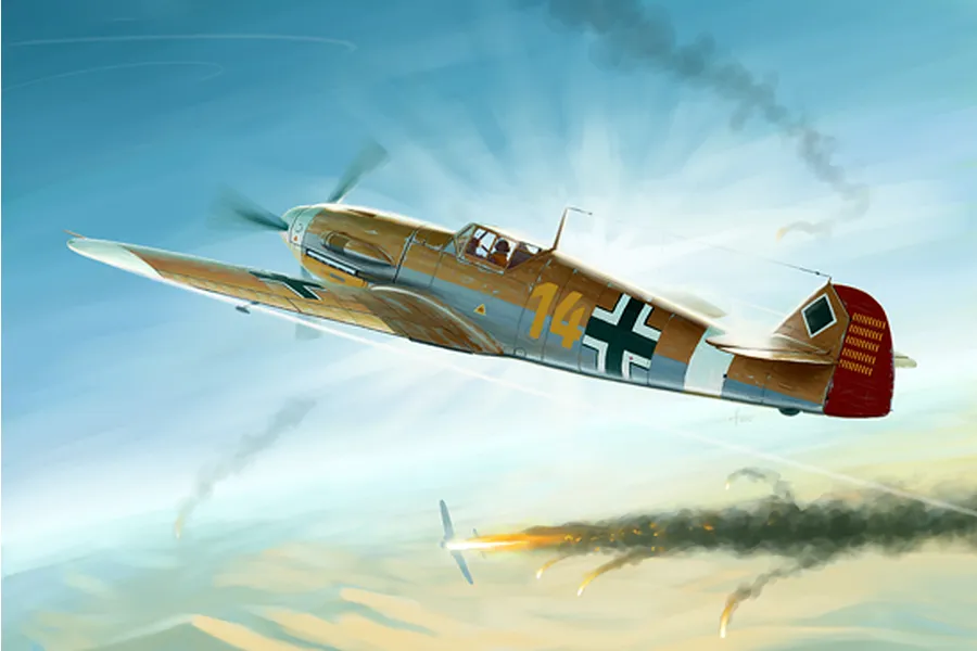 Trumpeter 1/32 Messerschmitt Bf 109F-4/Trop Fighter Scaled Plastic Model Kit image 28901