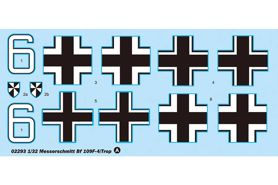 Trumpeter 1/32 Messerschmitt Bf 109F-4/Trop Fighter Scaled Plastic Model Kit image 28902