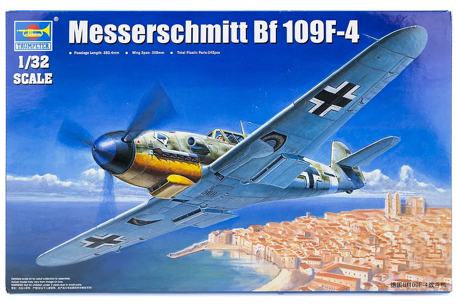 Trumpeter 1/32 Messerschmitt Bf 109F-4 Fighter Scaled Plastic Model Kit image 28927