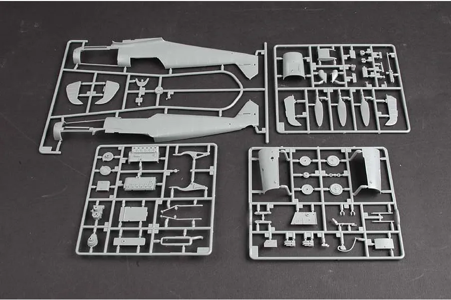 Trumpeter 1/32 Messerschmitt Bf 109F-4 Fighter Scaled Plastic Model Kit image 28932