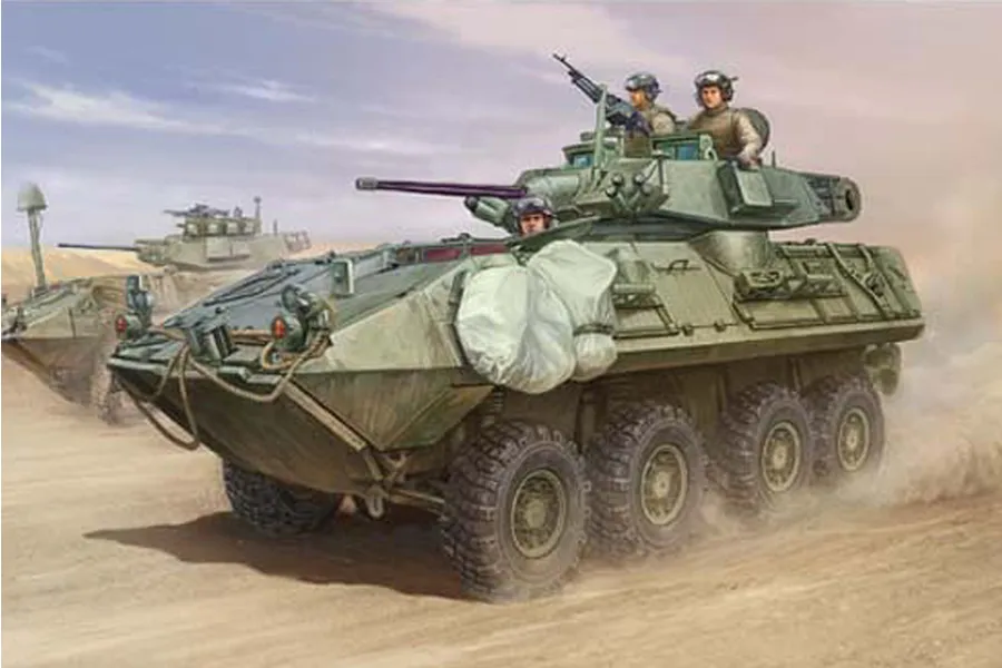 Trumpeter 1/35 LAV-A2 Armoured Vehicle Scaled Plastic Model Kit image 29035