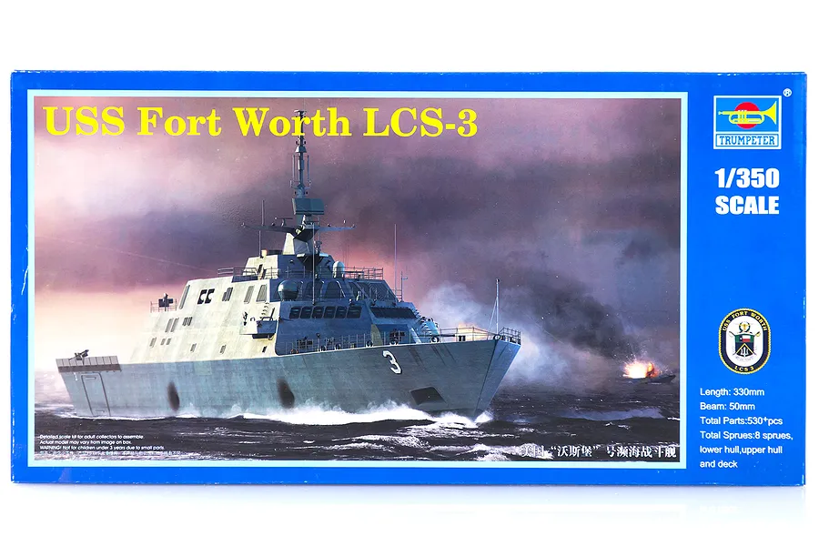 Trumpeter 1/350 USS Fort Worth LCS-3 Frigate Plastic Model Kit image 29332