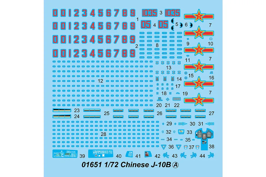 Trumpeter 1/72 Chinese J-10B Jet Scaled Plastic Model Kit image 29534