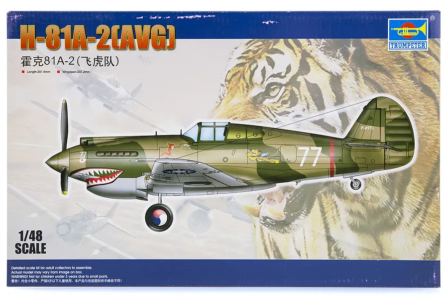 Trumpeter 1/48 H-81A-2 (AVG) Fighter Scaled Plastic Model Kit image 29759