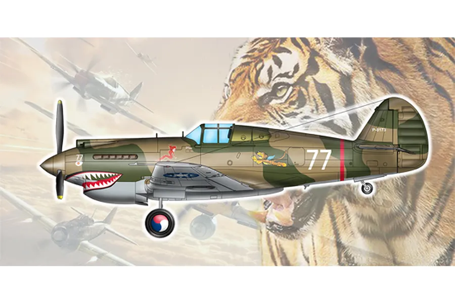 Trumpeter 1/48 H-81A-2 (AVG) Fighter Scaled Plastic Model Kit image 29760