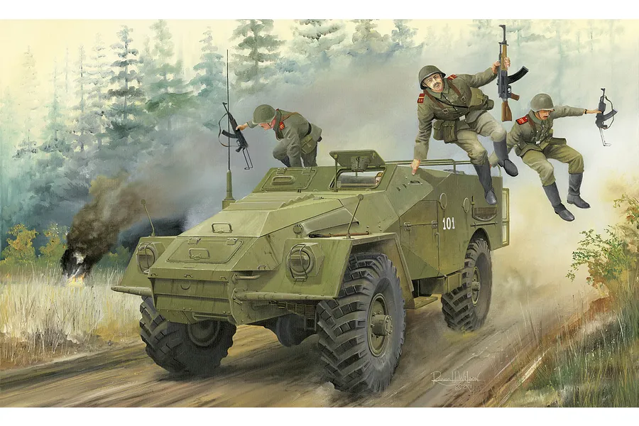 Trumpeter 1/35 Russian BTR-40 Armoured Personnel Carrie Scaled Plastic Model Kit image 29867