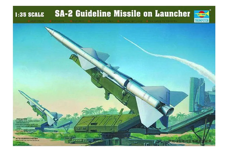 Trumpeter 1/35 SA-2 Guideline Missile On Launcher Scaled Plastic Model Kit image 29943